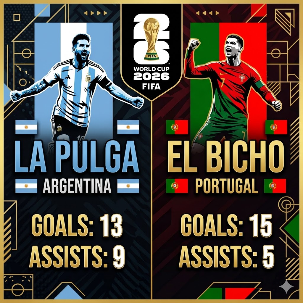 Football Player Duel Infographic Card AI Prompt AI prompt World Cup 2026