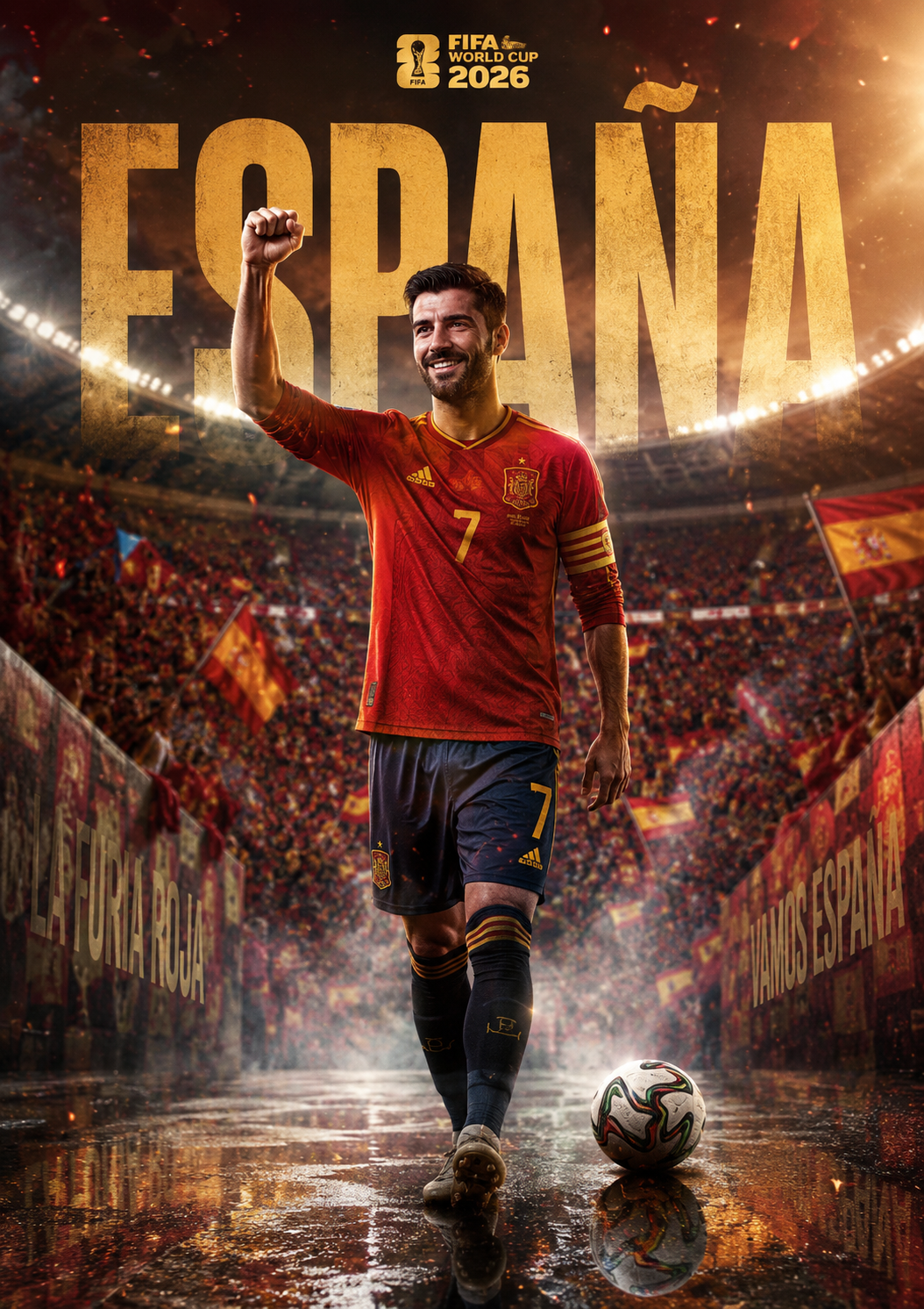Low-Angle Action Portrait AI prompt World Cup 2026