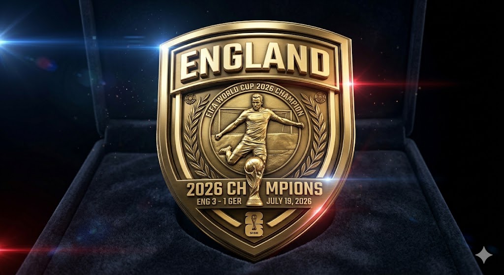 Commemorative Gold Medal AI prompt World Cup 2026