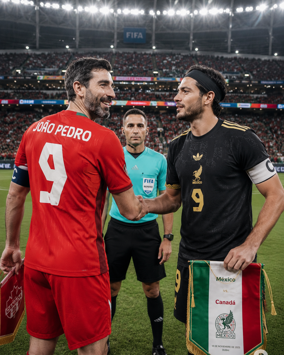 World Cup 2026 Captains Pre-Match Handshake Poster AI prompt World Cup 2026