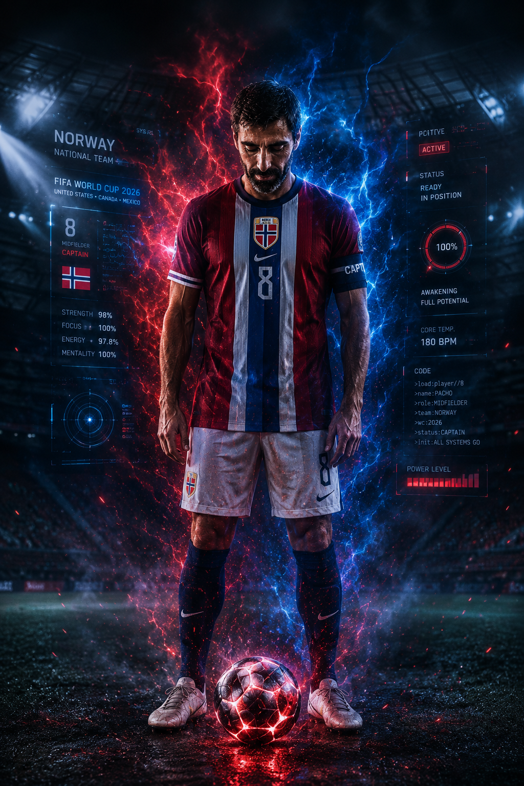 Electric Power Arena Portrait AI prompt World Cup 2026