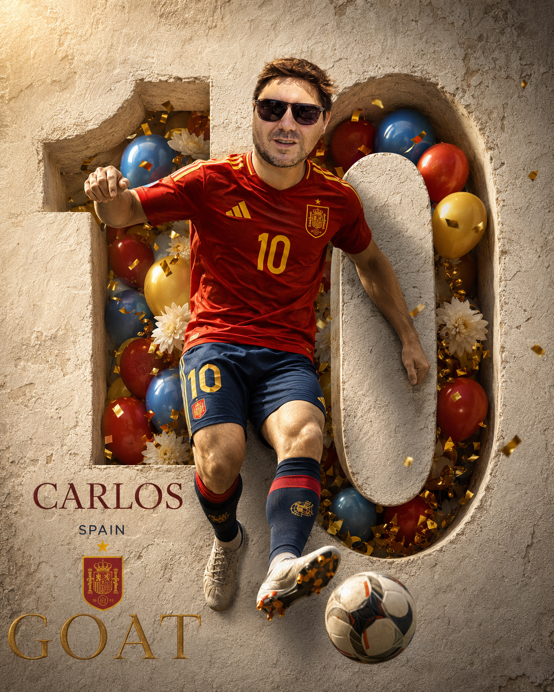 World Cup 2026 Luxury Carved Number Celebration Poster AI Prompt AI prompt World Cup 2026