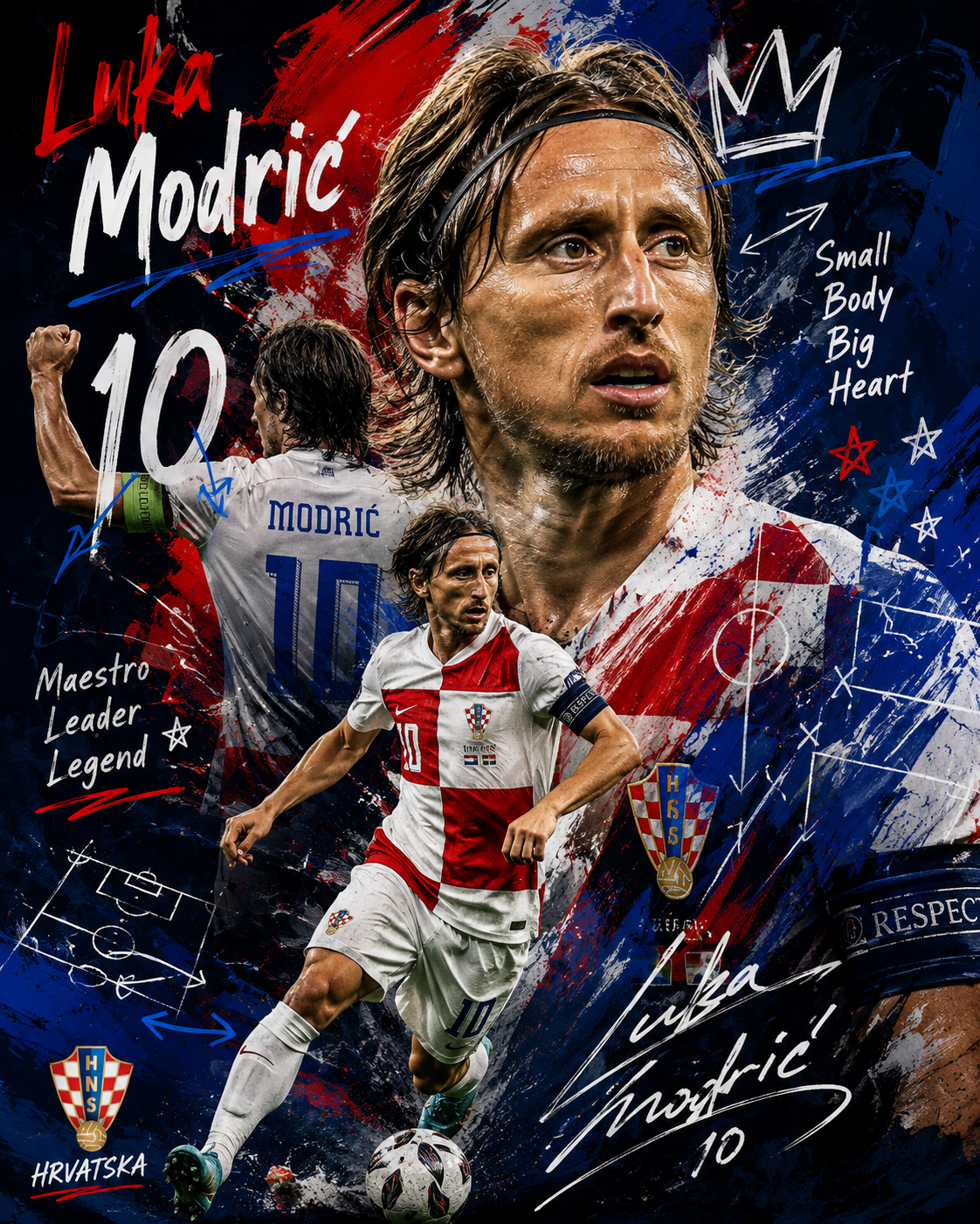Street Art Player Portrait – Artistic Graffiti Illustration AI prompt World Cup 2026