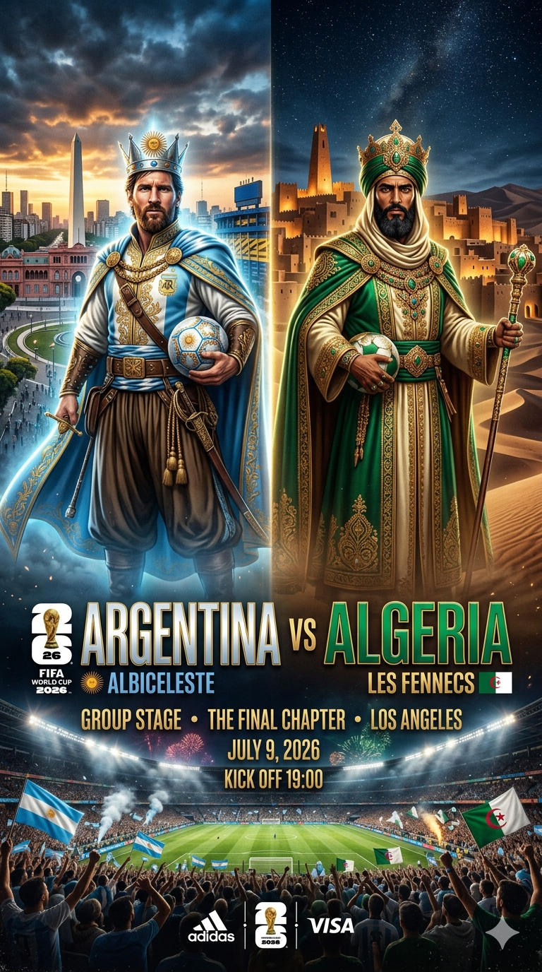 Epic World Cup Clash – Cultural Showdown Poster AI prompt World Cup 2026