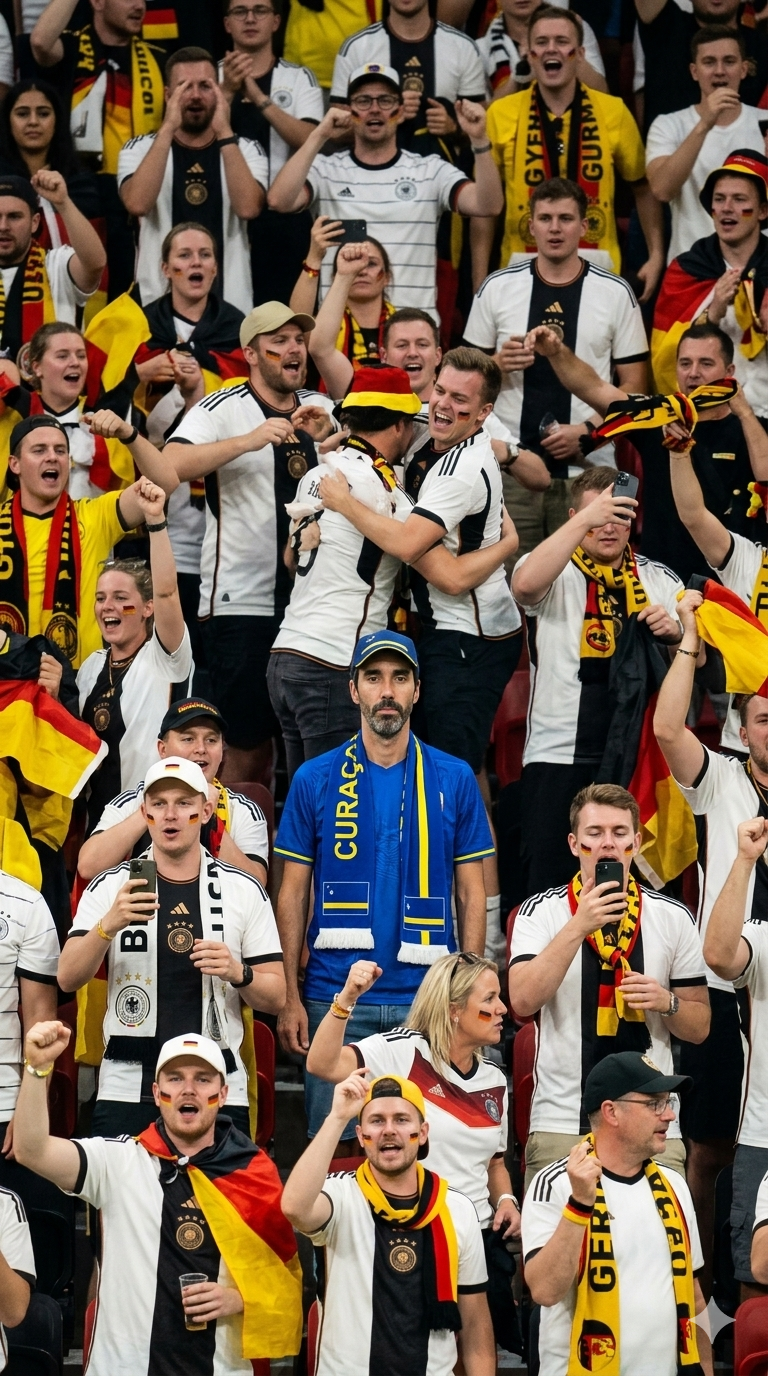 Lone Voice in the Crowd – FIFA World Cup Viral Moment Photograph AI prompt World Cup 2026