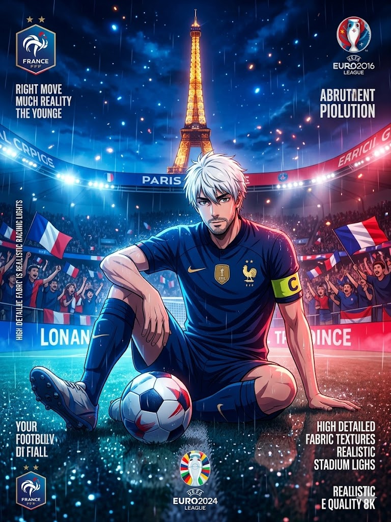 Epic Anime Sports Hero – Championship Poster Key Visual AI prompt World Cup 2026