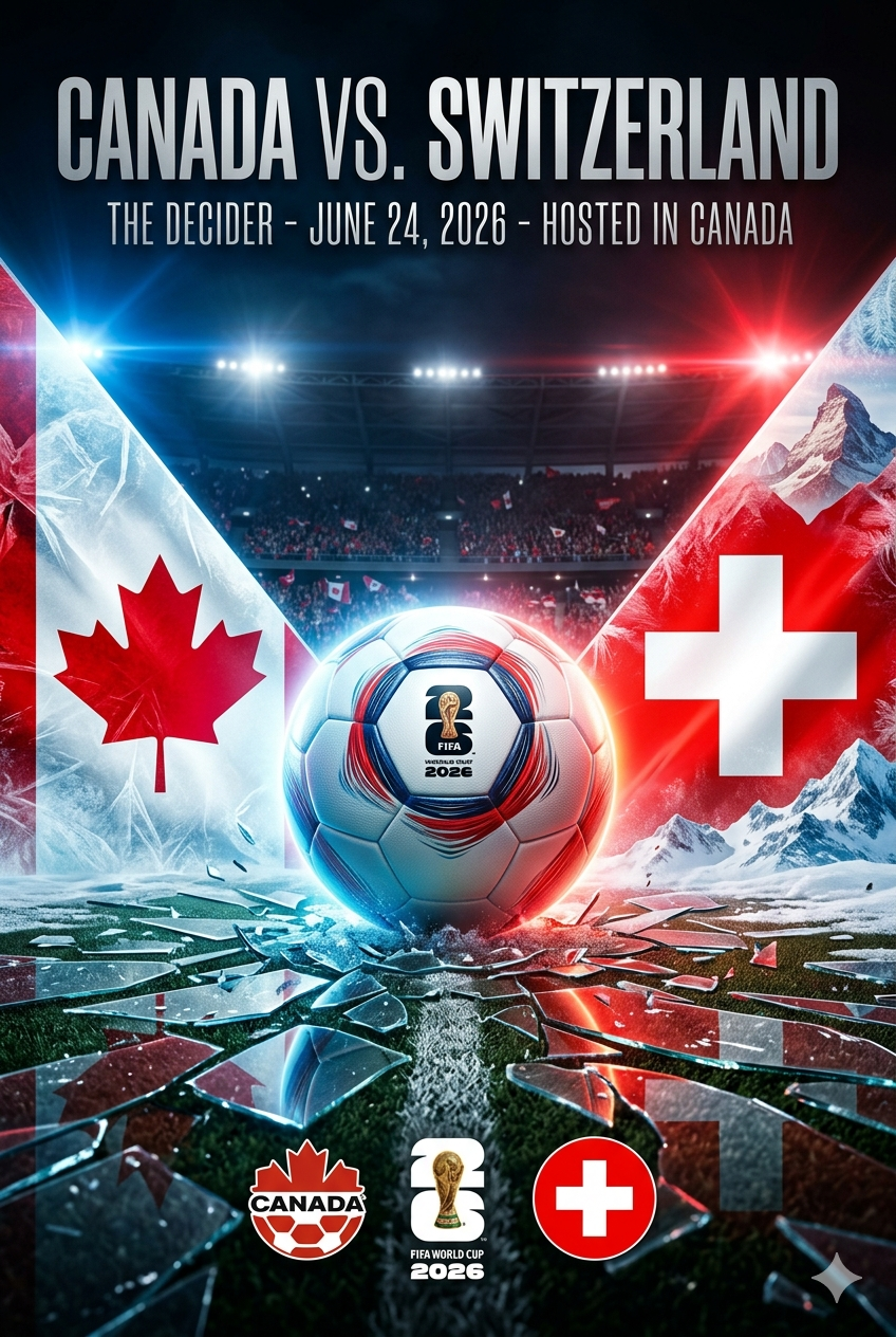 High-Octane Cinematic Sports Event Poster – FIFA World Cup 2026 "Do-or-Die" Match Showdown AI prompt World Cup 2026