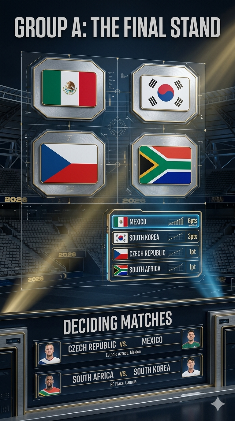 Professional 4K Sports Infographic Poster – FIFA World Cup 2026 Group Stage Final Matchday AI prompt World Cup 2026