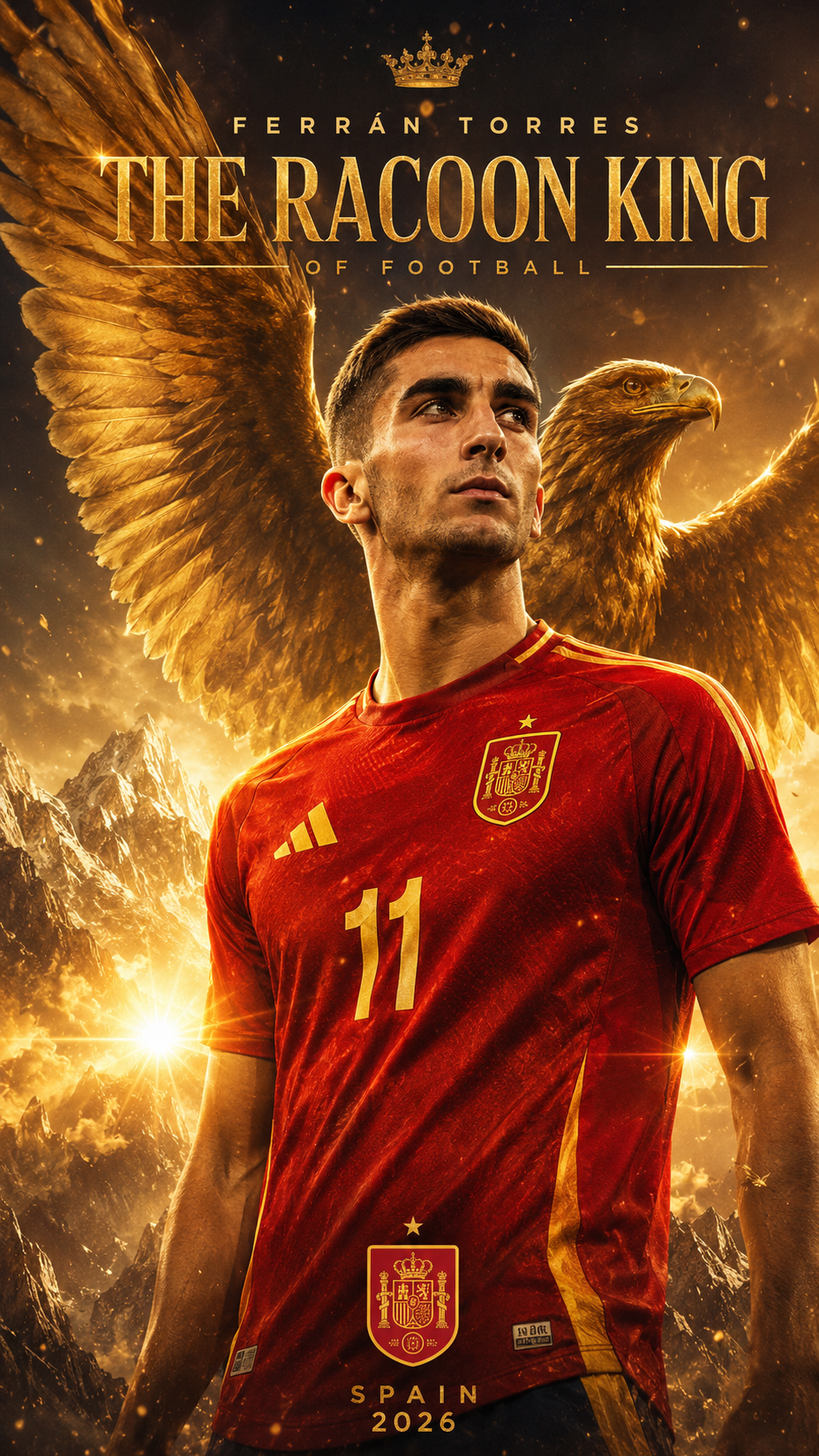 Epic Cinematic Football Poster – Legendary Player Mythological Concept Masterpiece AI prompt World Cup 2026