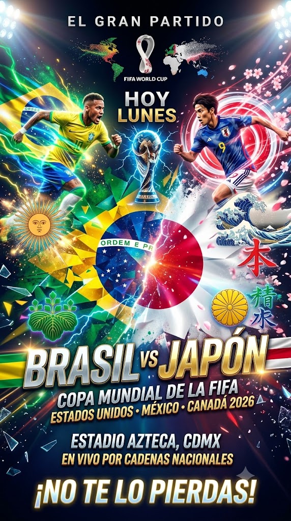 Match Day Sports Poster – World Cup Football Championship Battle Announcement AI prompt World Cup 2026