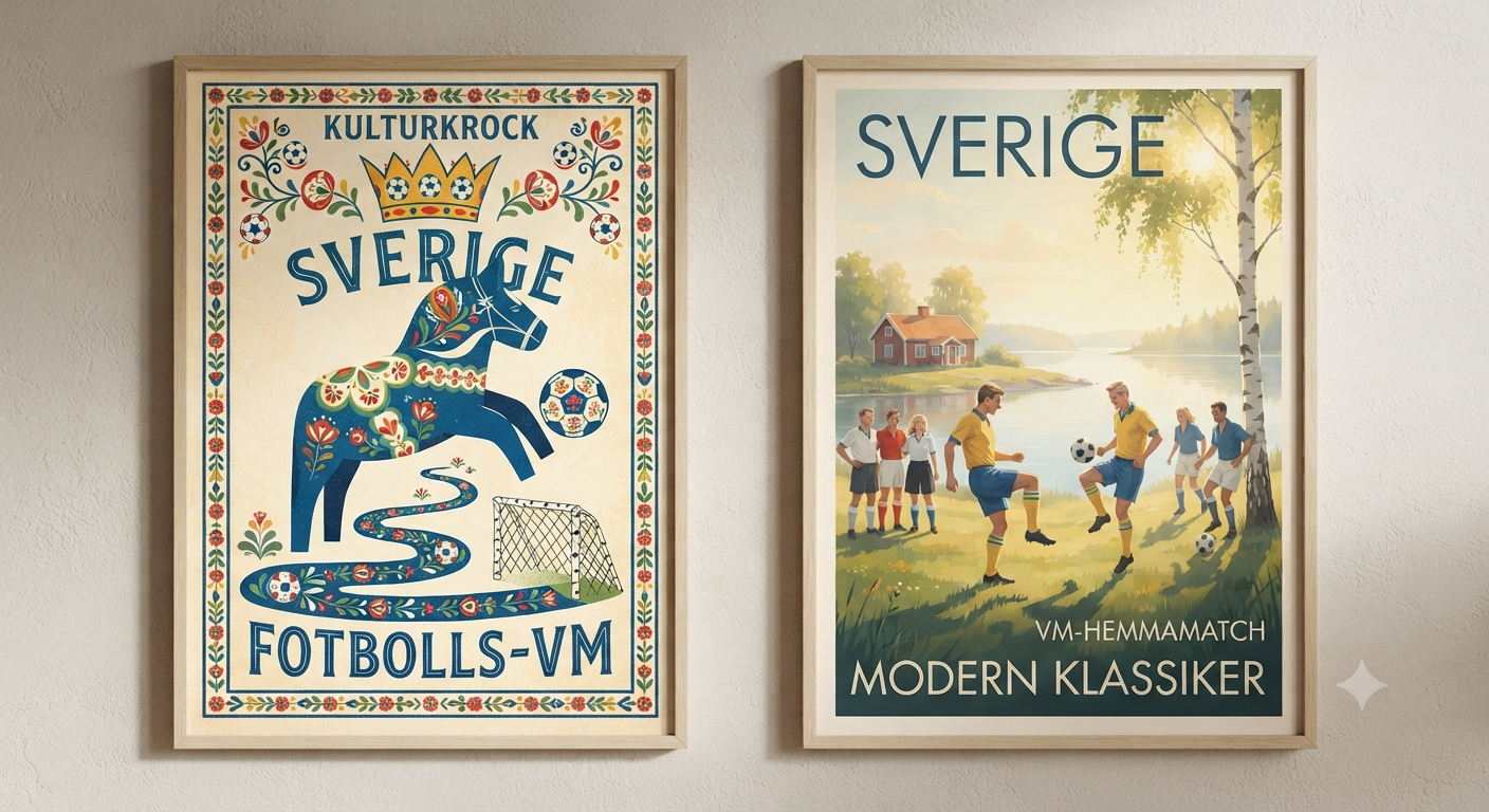 Sweden World Cup Posters – Cultural & Artistic Style Collection Masterpiece