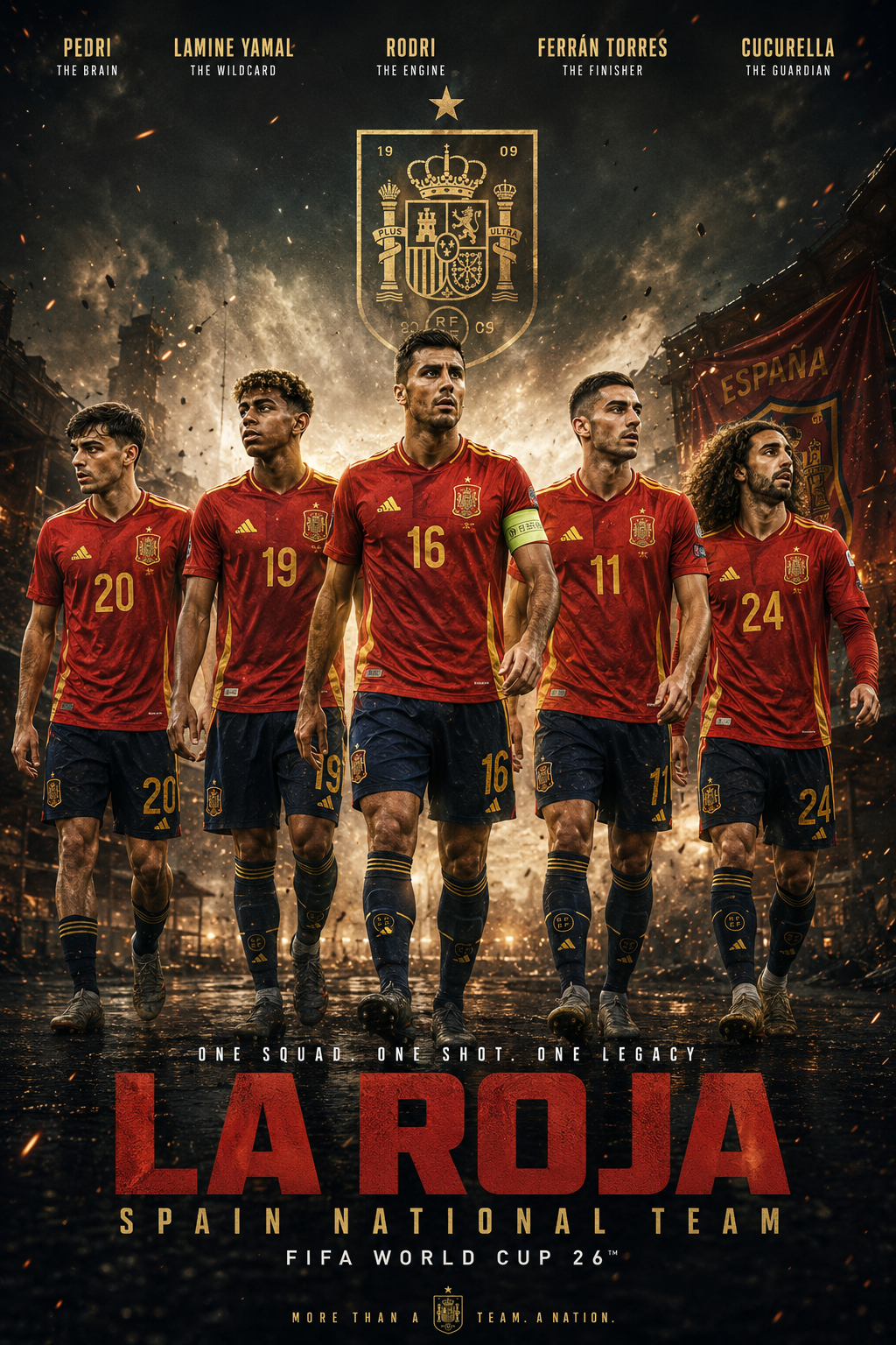 Cinematic Ensemble Action Poster – World Cup 2026 Team Heist Masterpiece